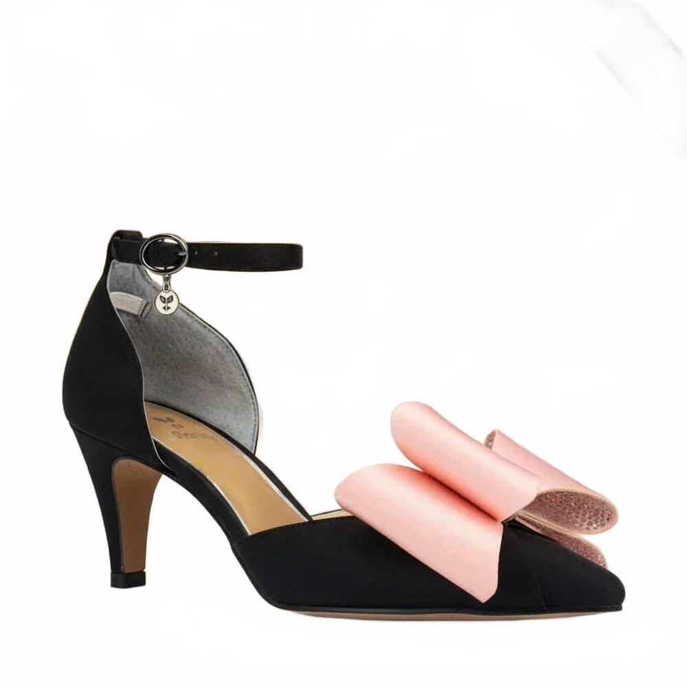 NEW J. RENEE women's pammie pump in black/pink
